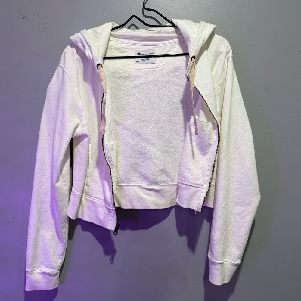 Champion Women's Cream Bomber Jacket
